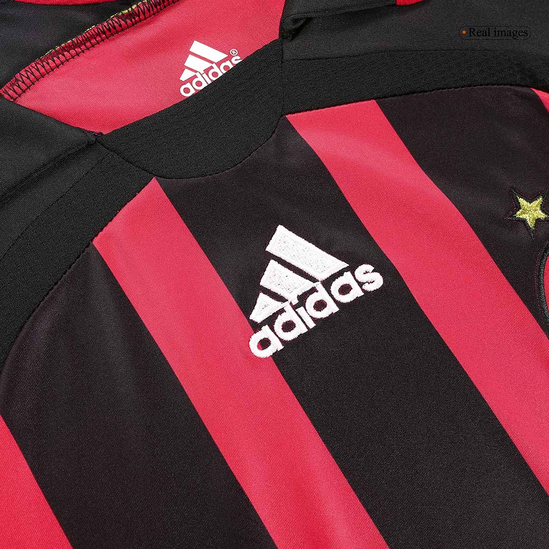 Retro 2006/07 AC Milan Home Long Sleeve Soccer Jersey
