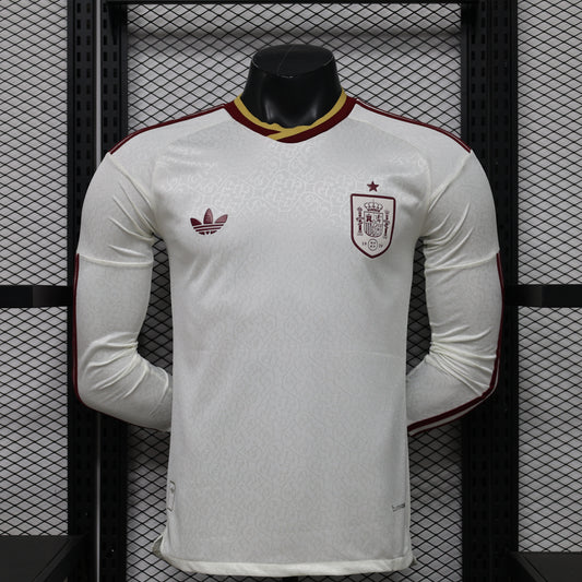 Spain National Team Away Premium Soccer Jersey 26/27 (Long Sleeve Authentic Player Version)
