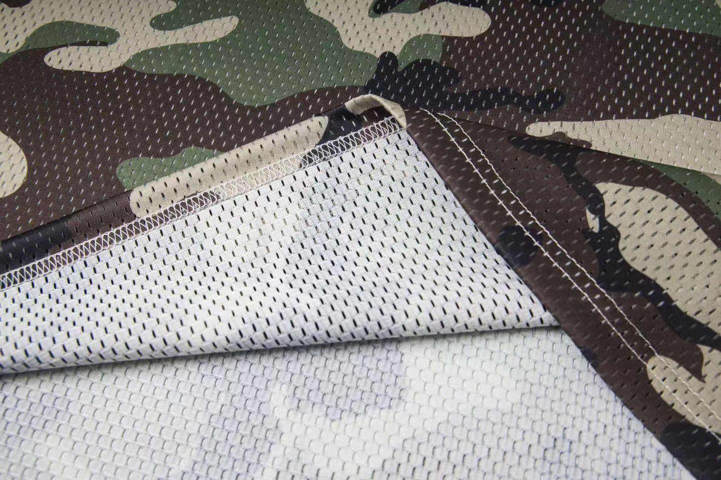 Stussy 4x4 Mesh Jersey T-Shirt Woodland Camo and Orange