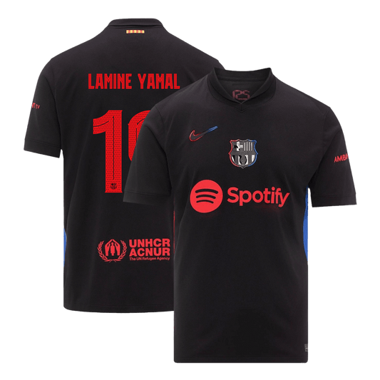 LAMINE YAMAL #19 Barcelona Away Soccer Jersey 2024/25 - UCL