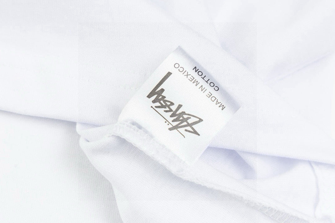 Stussy Classic Gear Back Print Graphic T-Shirt - White