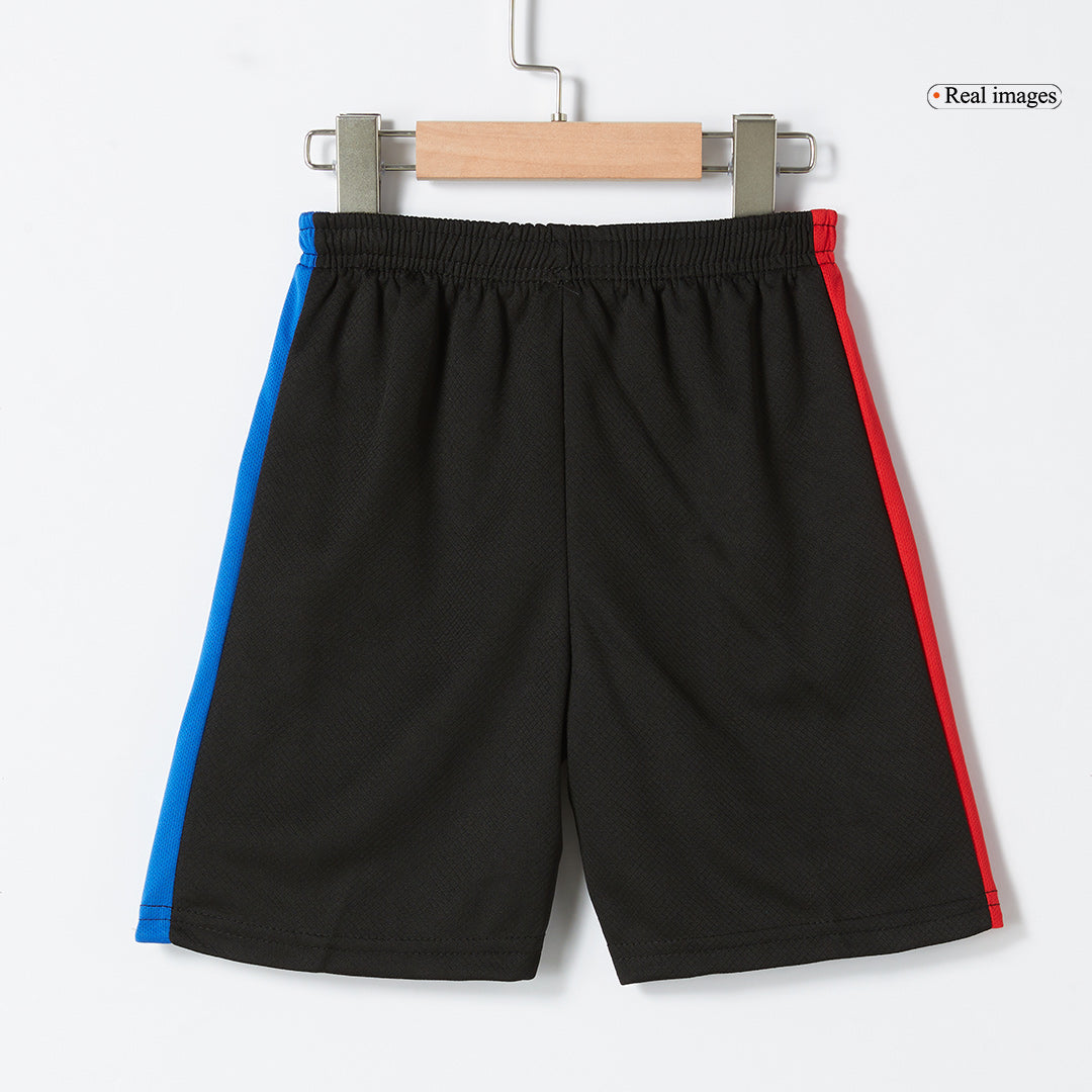 Kids Barcelona Custom Away Soccer Kits 2024/25 - Spotify Logo Without Text