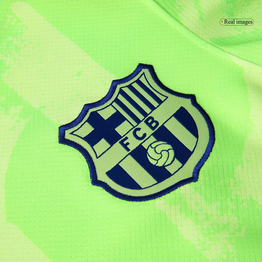 Barcelona Third Away Soccer Jersey Kit(Jersey+Shorts) 2024/25 - UCL (Spotify Logo Without Text)