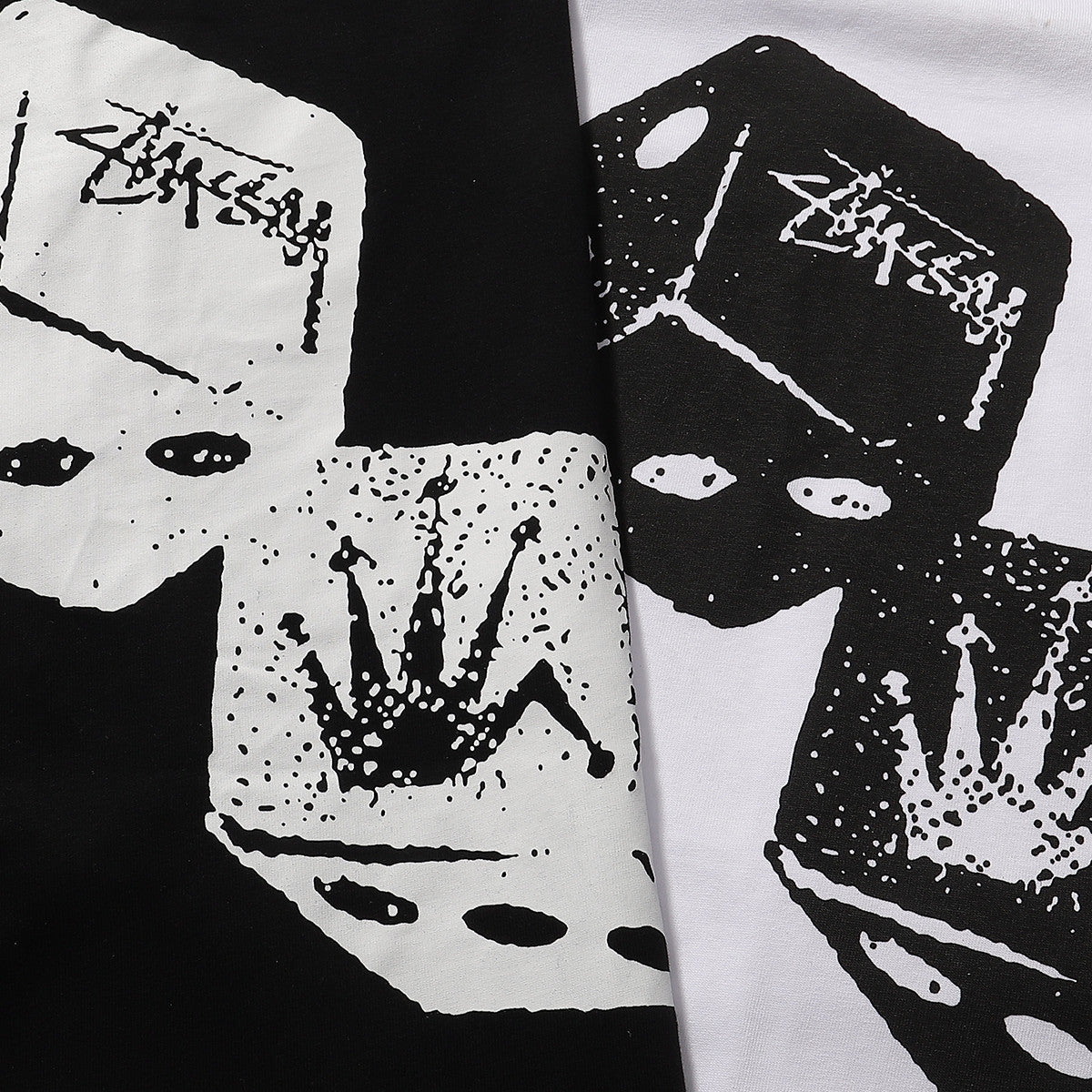 Stüssy Tumbling Dice Graphic T-Shirt - White
