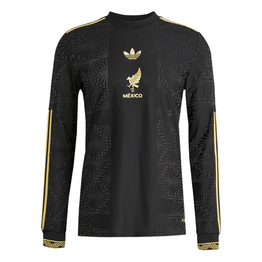 Authentic Mexico Long Sleeve Jersey - Gold Cup Third Away Football Shirt 2025