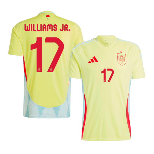 WILLIAMS JR. #17 Spain Away Soccer Jersey Euro 2024