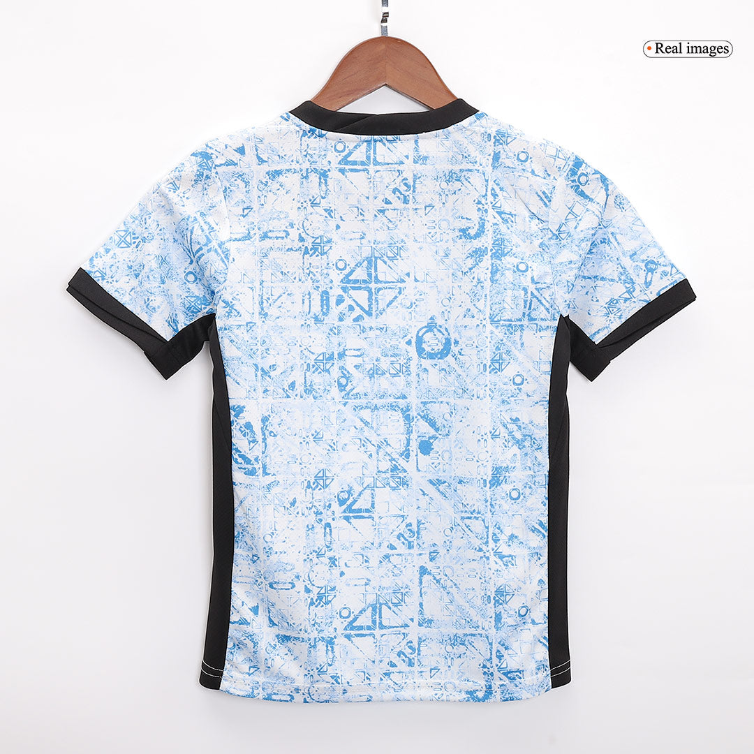 Kid's Portugal Away Soccer Jersey Kit(Jersey+Shorts+Socks) Euro 2024