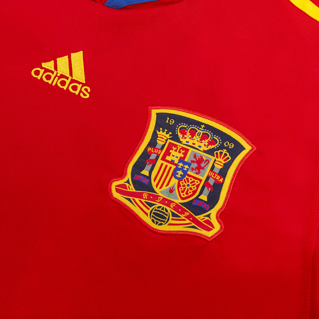Retro SILVA #21 2010 Spain Home Soccer Jersey