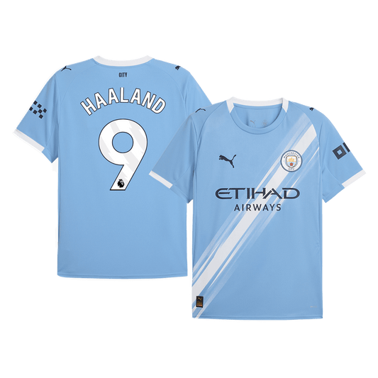 HAALAND #9 Manchester City Home Soccer Jersey 2025/26 Blue