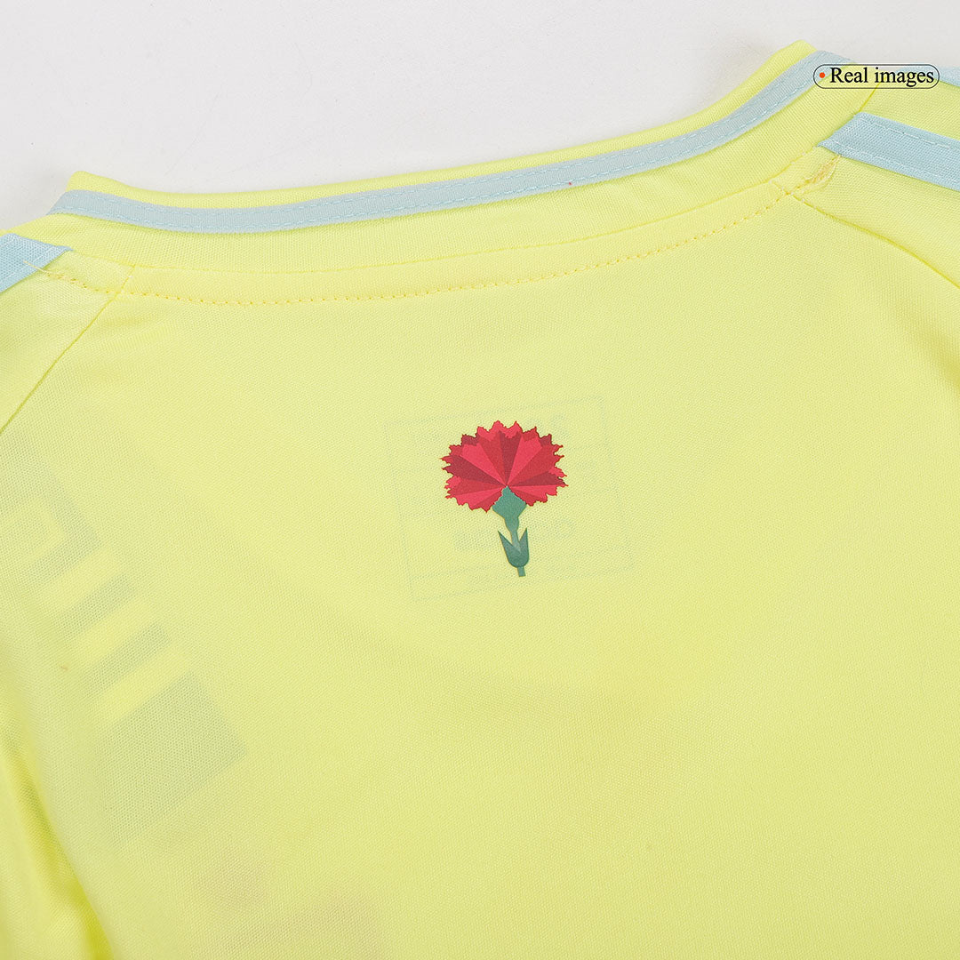 Kid's Spain Away Soccer Jersey Kit(Jersey+Shorts) Euro 2024