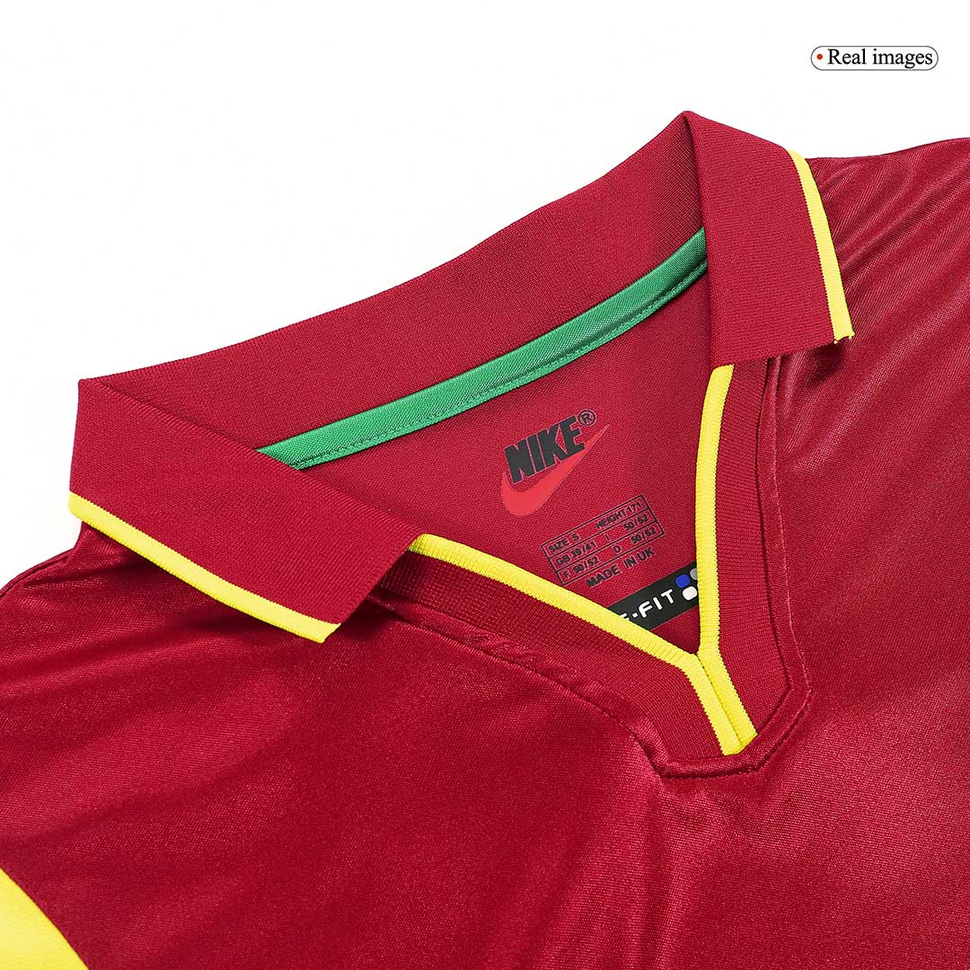 Retro 1999 Portugal Home Soccer Jersey