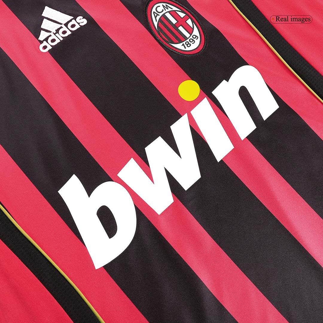 Retro 2006/07 AC Milan Home Long Sleeve Soccer Jersey