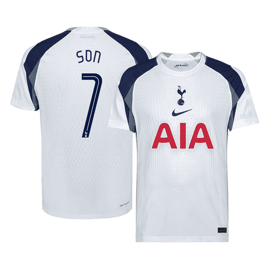 Authentic SON #7 Soccer Jersey Tottenham Hotspur Home Shirt 2025/26