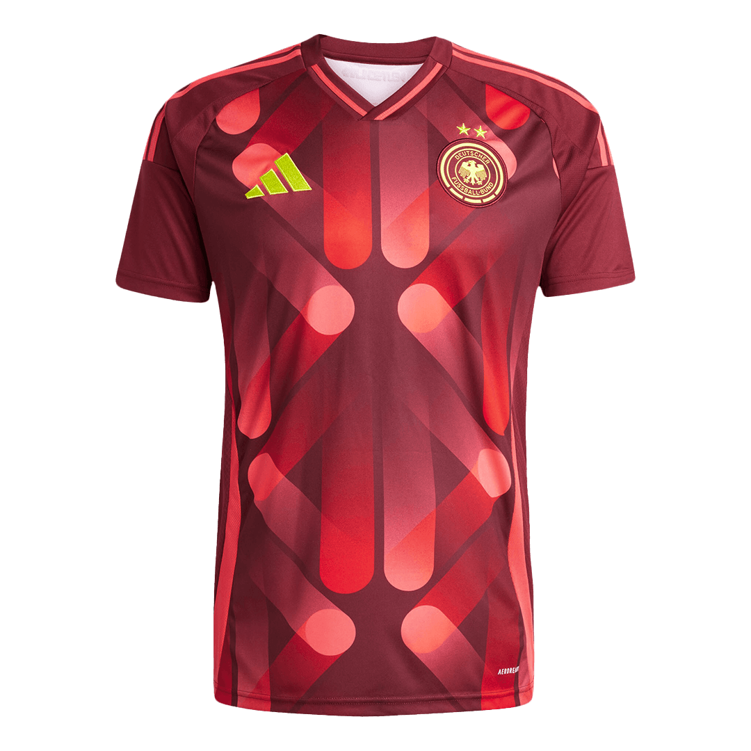 Men's Germany Away Soccer Jersey 2025 Red - Women's Euro
