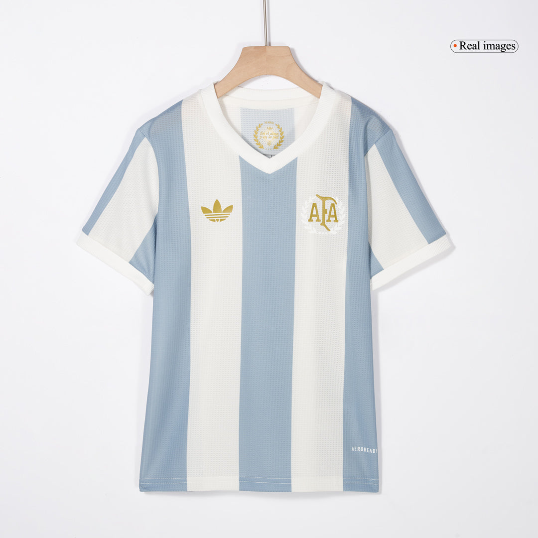 Kid's Argentina Soccer Jersey Kit(Jersey+Shorts) 2024 - 50th Anniversary
