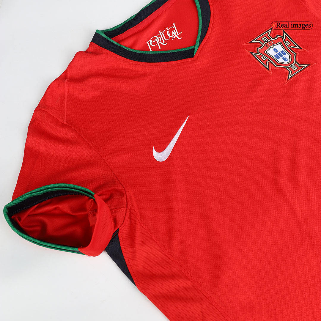B.FERNANDES #8 Portugal Home Soccer Jersey Euro 2024