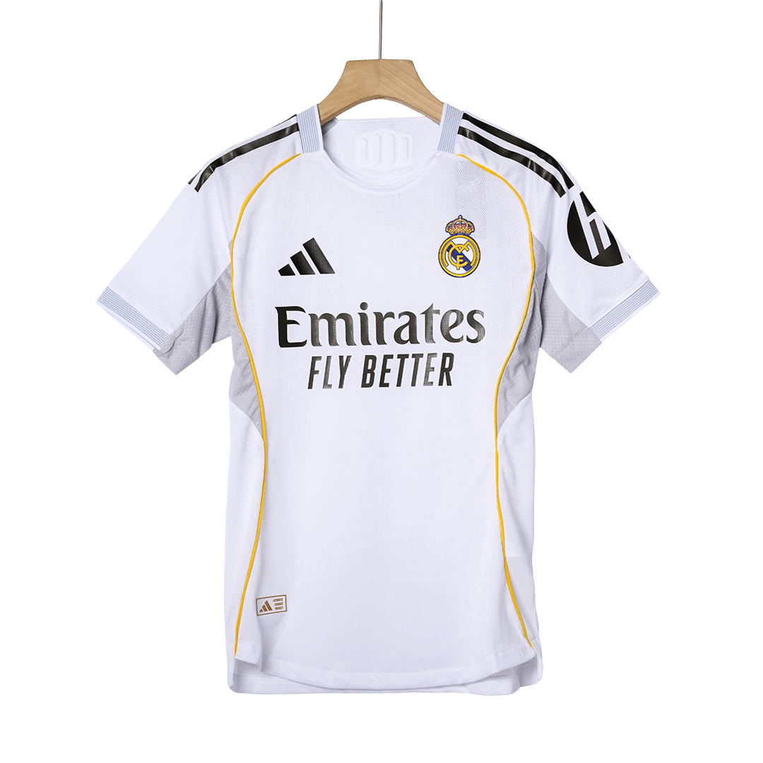 BELLINGHAM #5 Real Madrid Home Authentic Soccer Jersey 2025/26