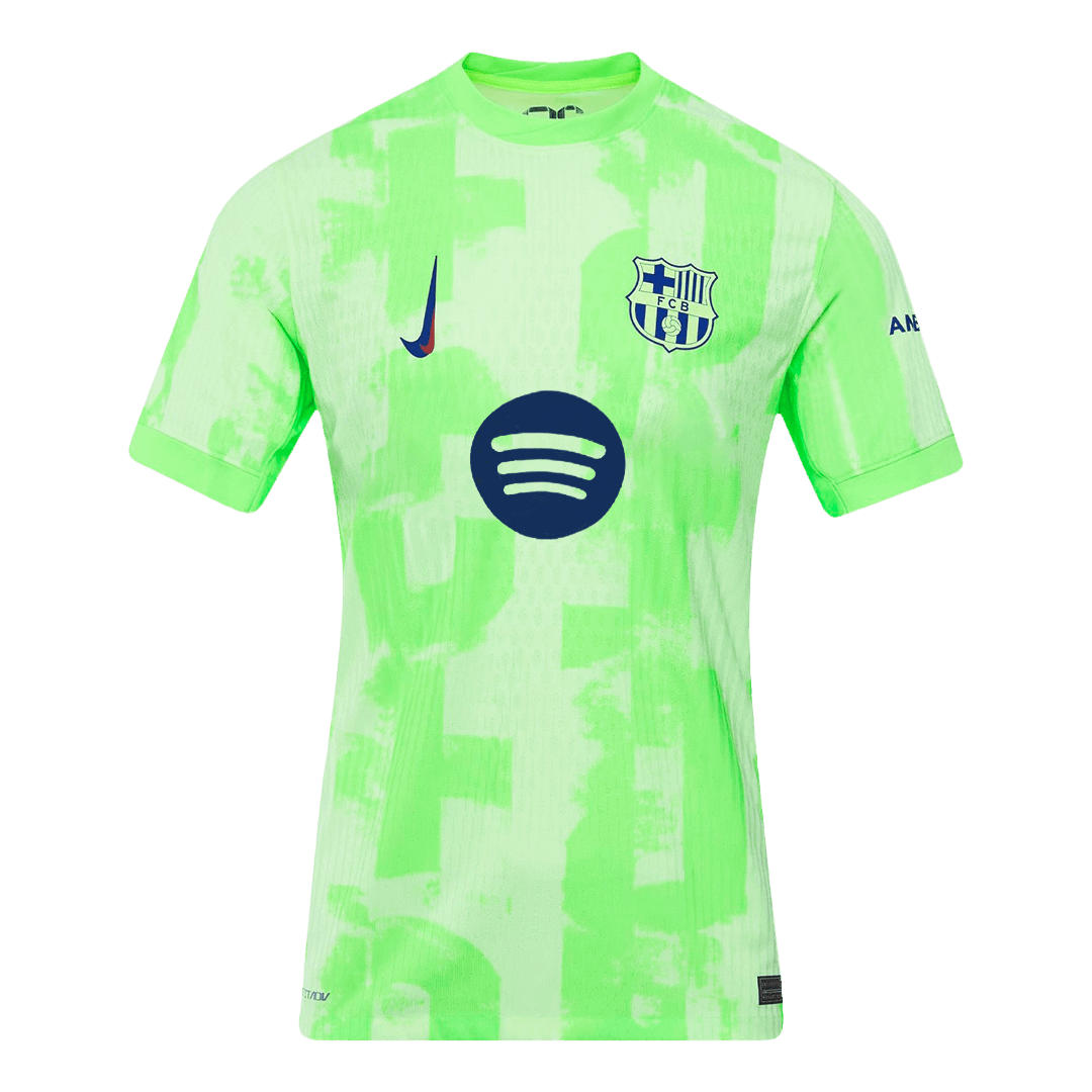 Authentic F.DE JONG #21 Barcelona Third Away Soccer Jersey 2024/25 - UCL£¨Spotify Logo Without Text£©