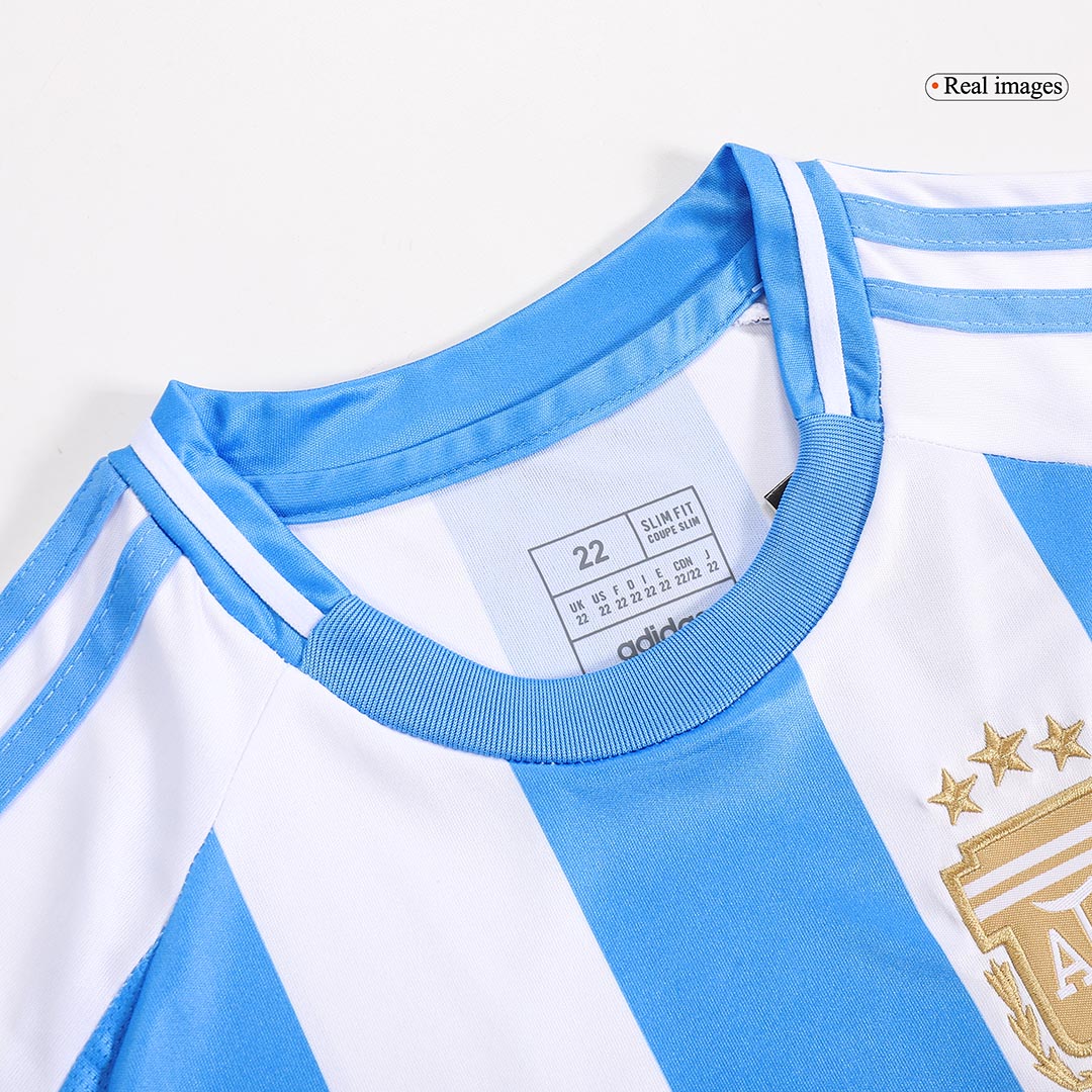 Kid's Argentina Home Soccer Jersey Kit(Jersey+Shorts+Socks) Copa America 2024