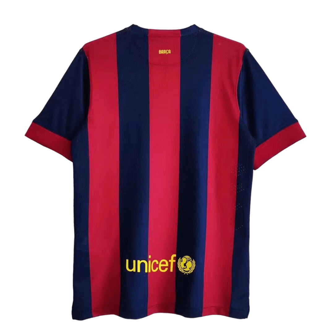 Retro MESSI #10 2014/15 Barcelona Home Soccer Jersey