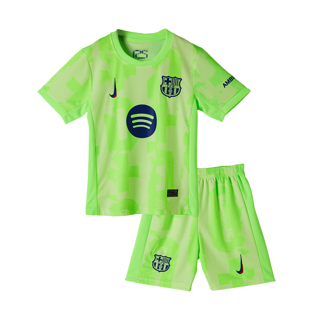 Kids Barcelona Custom Third Away Soccer Kits 2024/25