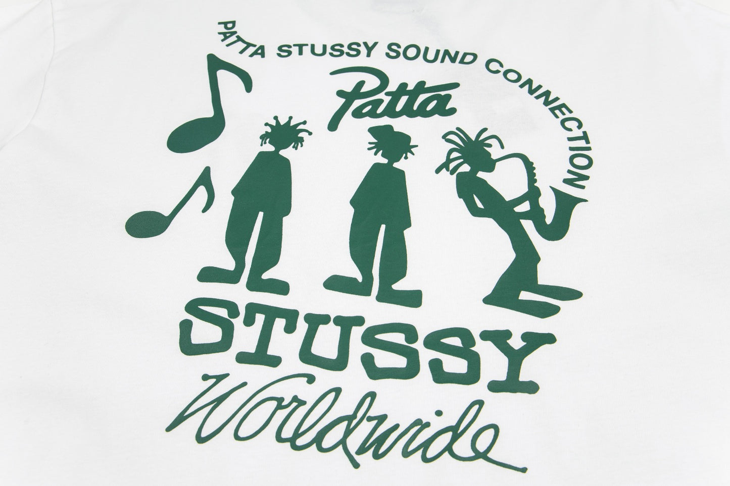 Stussy SP Swirl Logo Short Sleeve T-Shirt - White