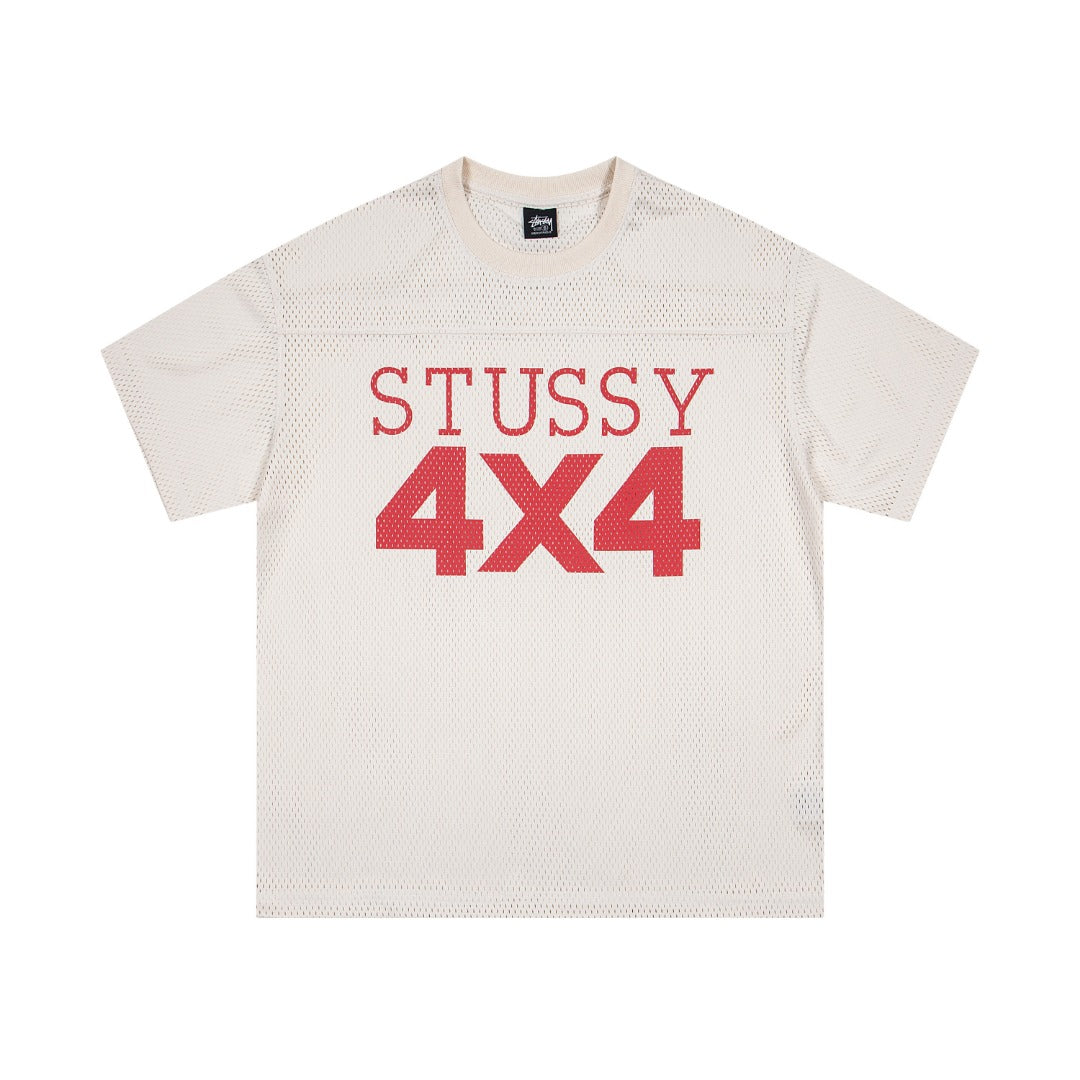 Stussy 4x4 Mesh Jersey T-Shirt Black