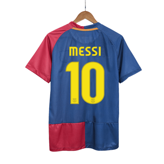 Retro MESSI #10 2008/09 Barcelona Home Soccer Jersey - UCL