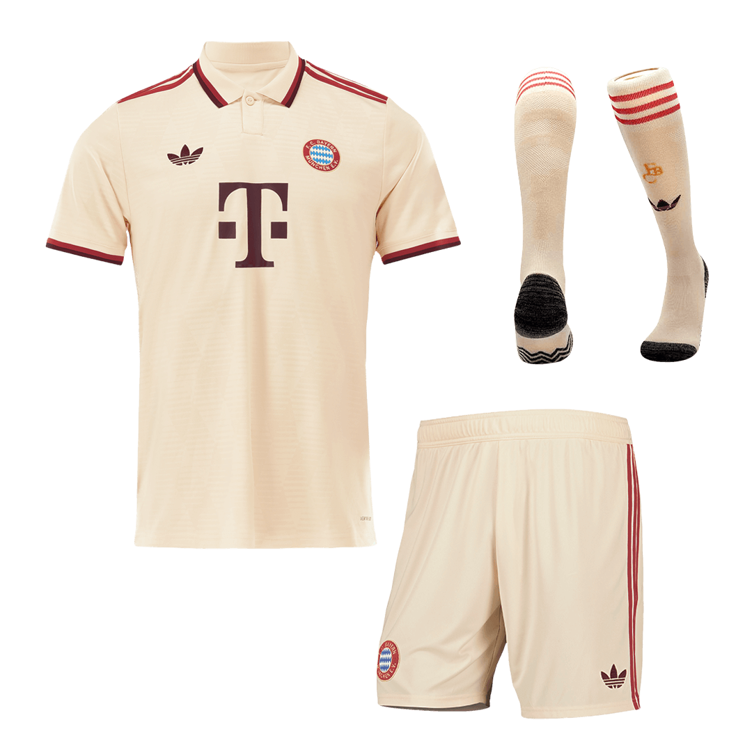 Bayern Munich Third Away Soccer Jersey Kit(Jersey+Shorts+Socks) 2024/25- UCL