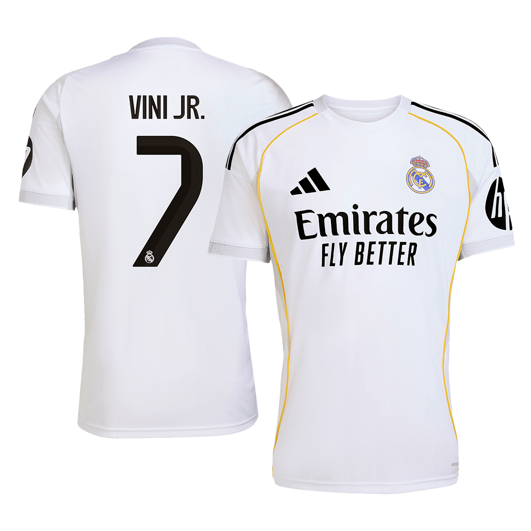VINI JR. #7 Real Madrid Soccer Jersey Home Custom Shirt 2025/26