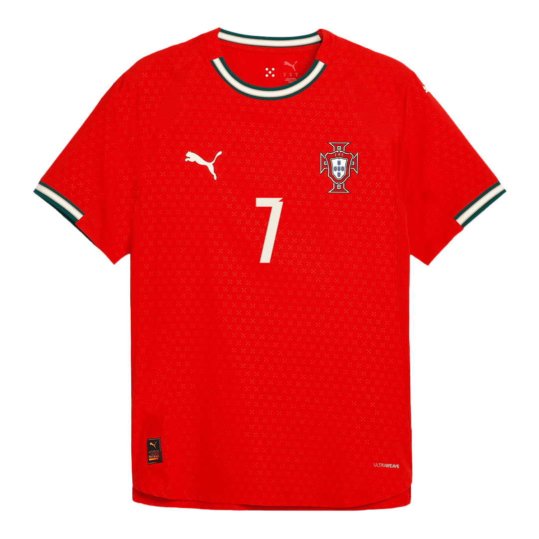 Authentic  RONALDO #7 Portugal Home Soccer Jersey 2025 Red