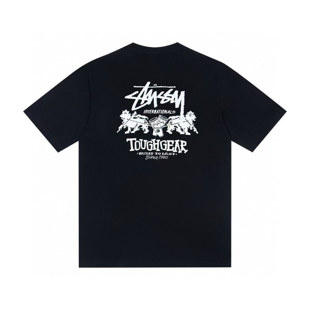 Stussy Toughgear International Lions Graphic T-Shirt - Black