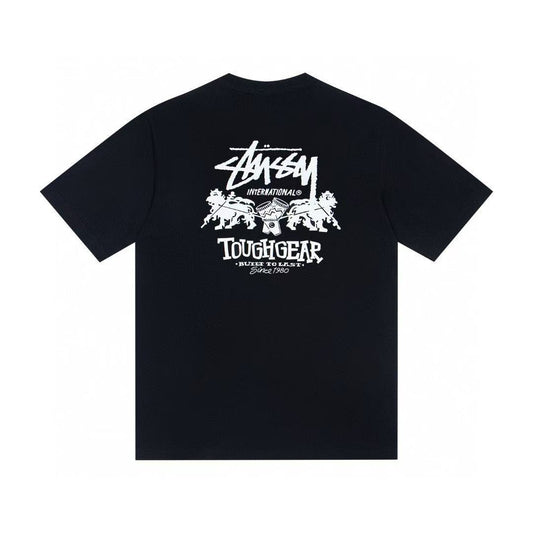 Stussy Toughgear International Lions Graphic T-Shirt - Black
