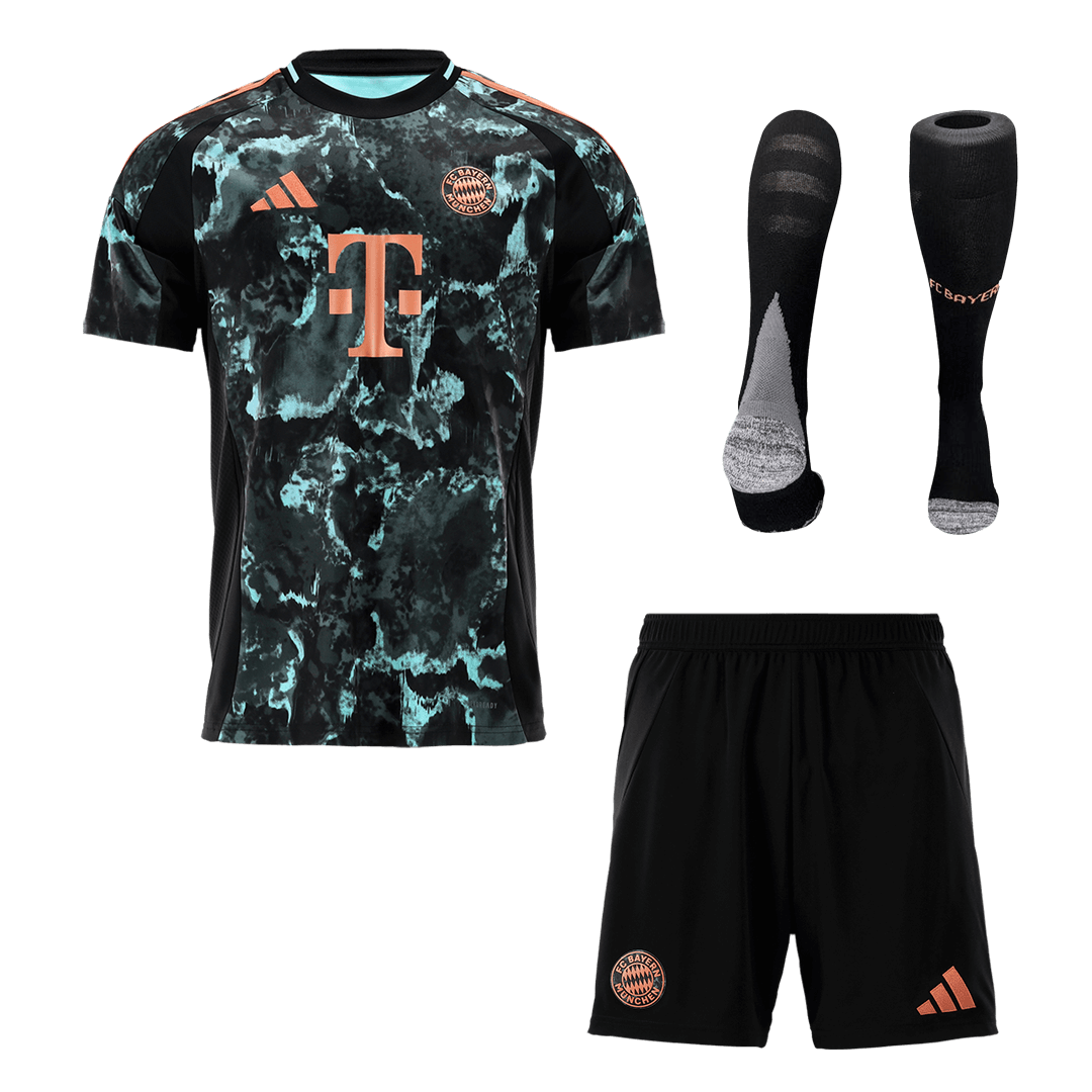 Bayern Munich Away Soccer Jersey Kit(Jersey+Shorts+Socks) 2024/25