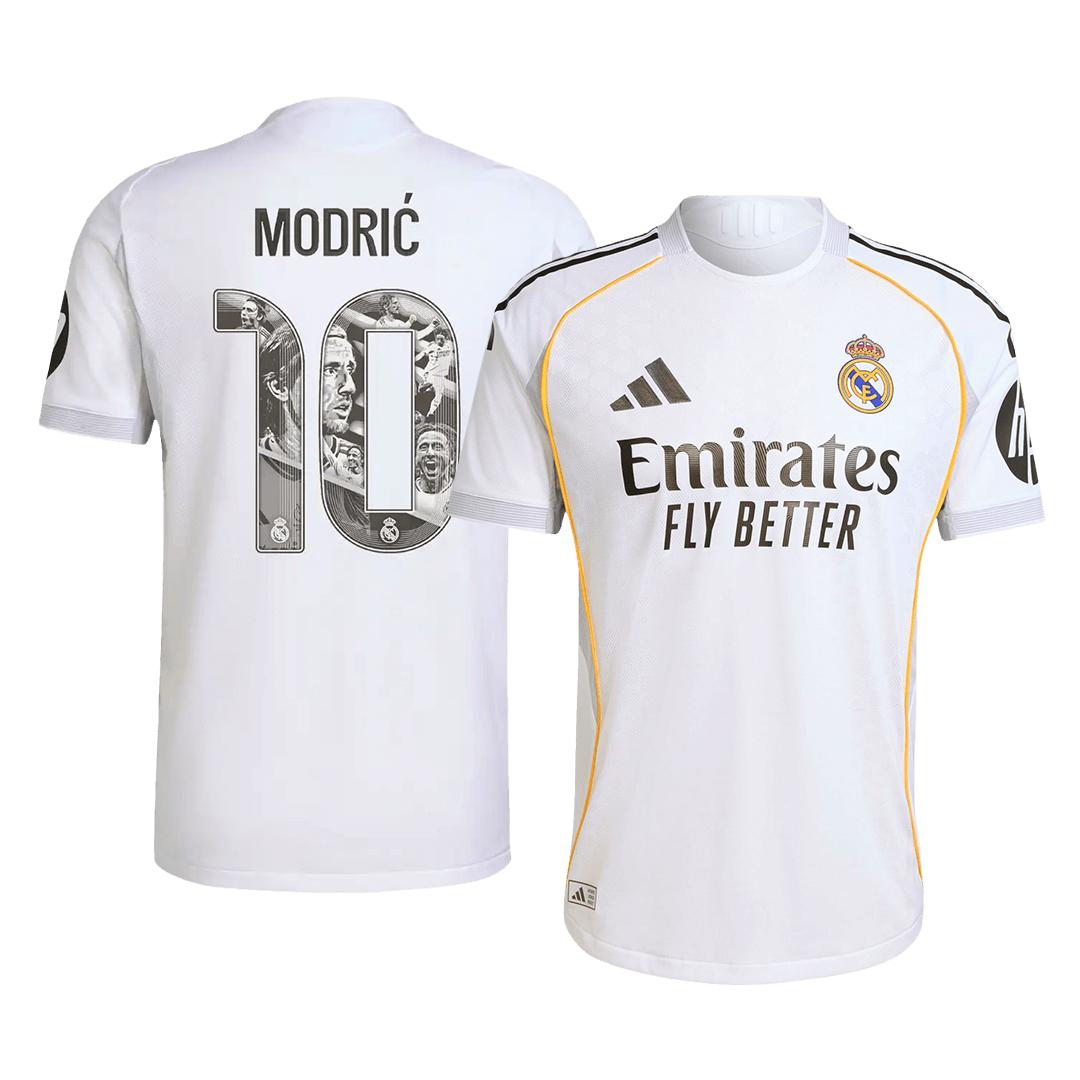 MODRIĆ Special #10 Real Madrid Home Authentic Soccer Jersey 2025/26