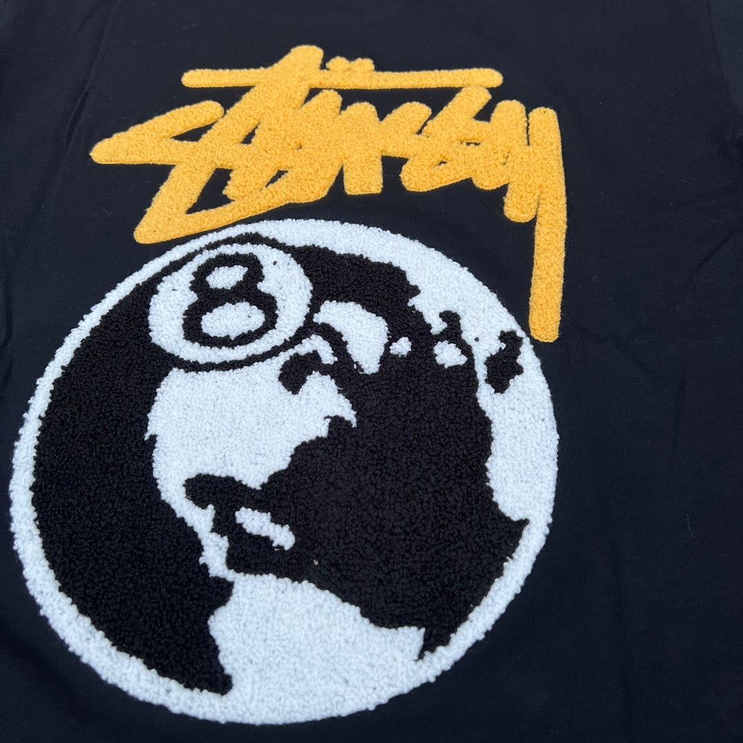 Stussy 8-Ball Globe Graphic T-Shirt - Black