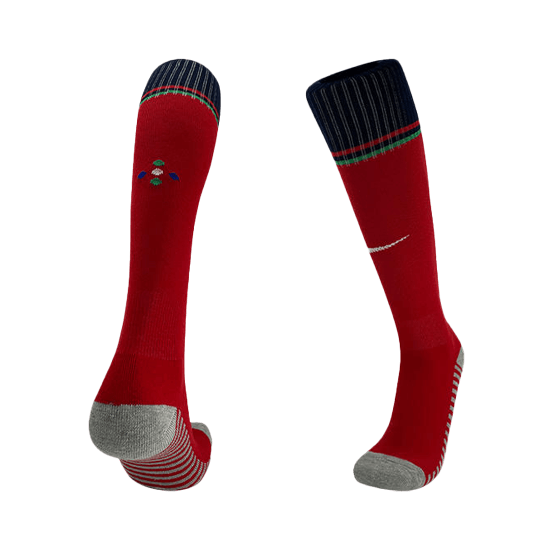 Kid's Portugal Home Soccer Jersey Kit(Jersey+Shorts+Socks) Euro 2024