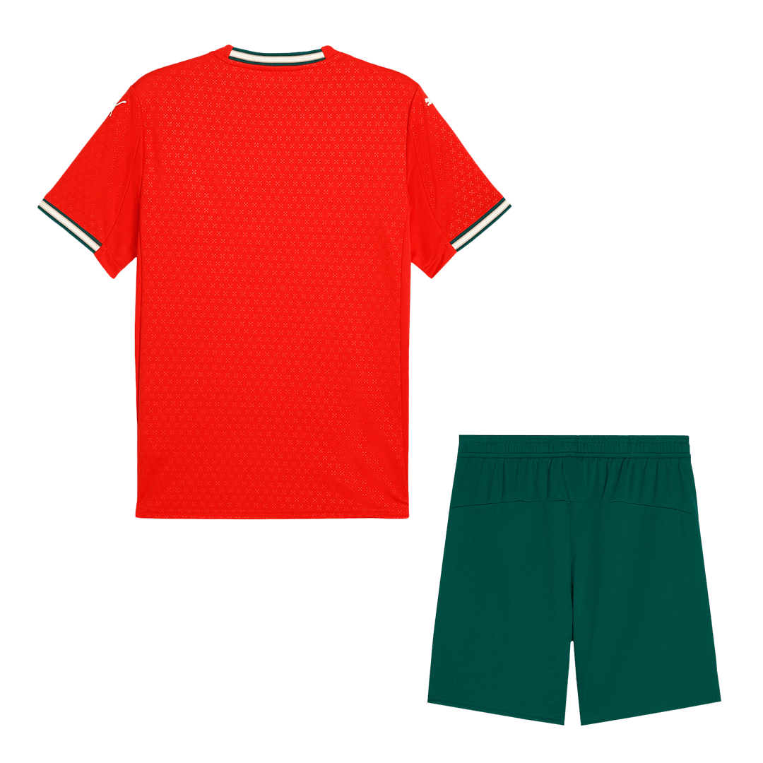 Portugal Home Soccer Jersey Kit(Jersey+Shorts) 2025