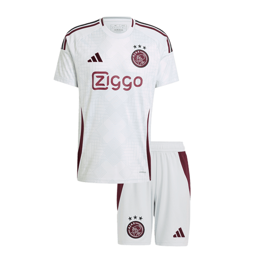 Kid's Ajax Third Away Soccer Jersey Kit(Jersey+Shorts) 2024/25