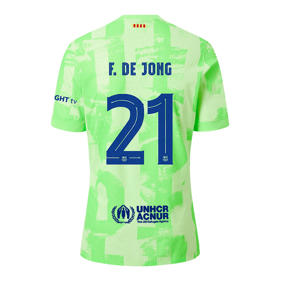 Authentic F.DE JONG #21 Barcelona Third Away Soccer Jersey 2024/25 - UCL