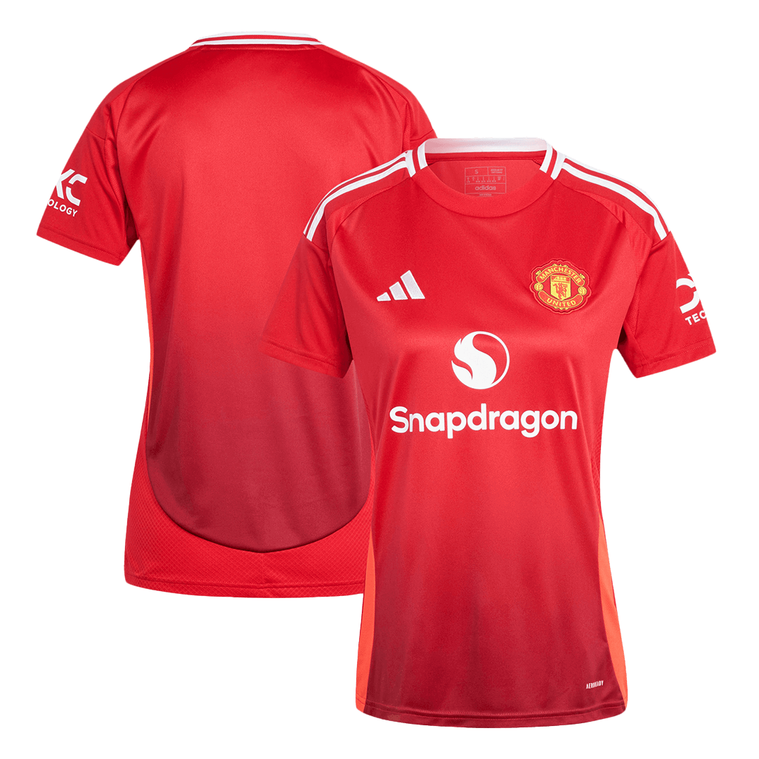 Women's Manchester United Home Soccer Jersey Shirt 2024/25