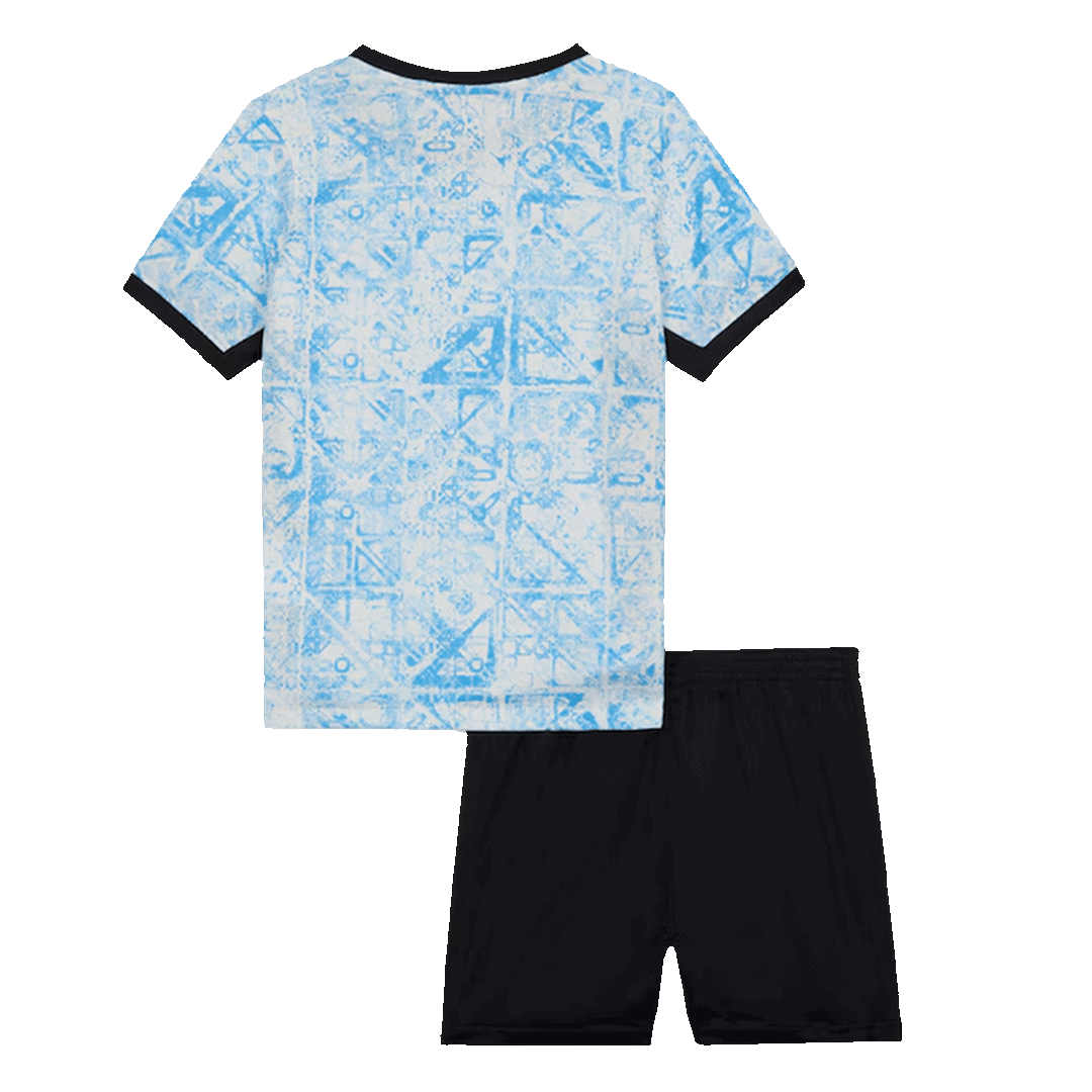 Kid's Portugal Away Soccer Jersey Kit(Jersey+Shorts) Euro 2024