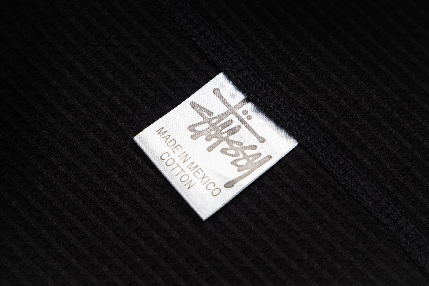 Stüssy Textured Waffle-Knit Raglan T-Shirt