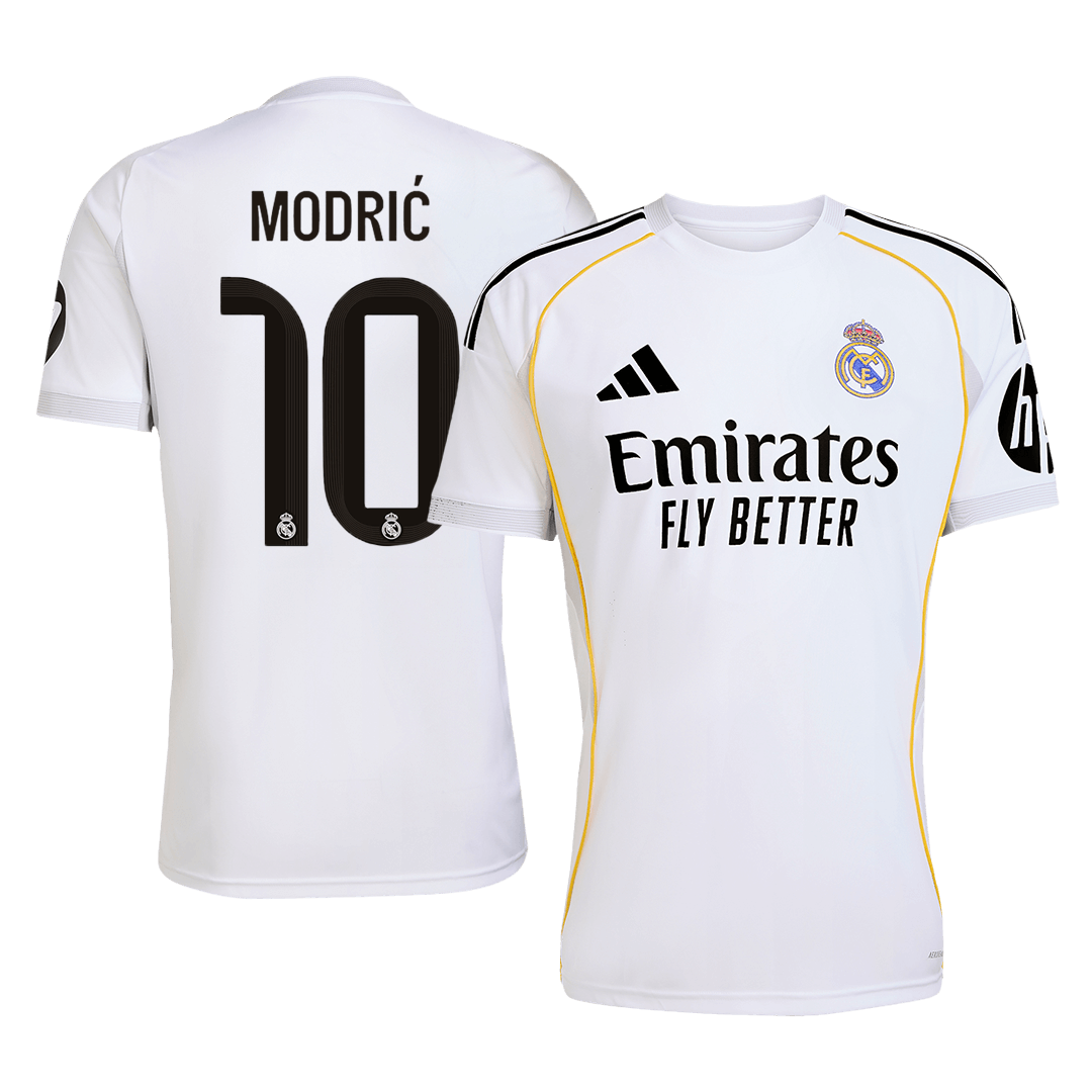 MODRIĆ #10 Real Madrid Home Soccer Jersey 2025/26