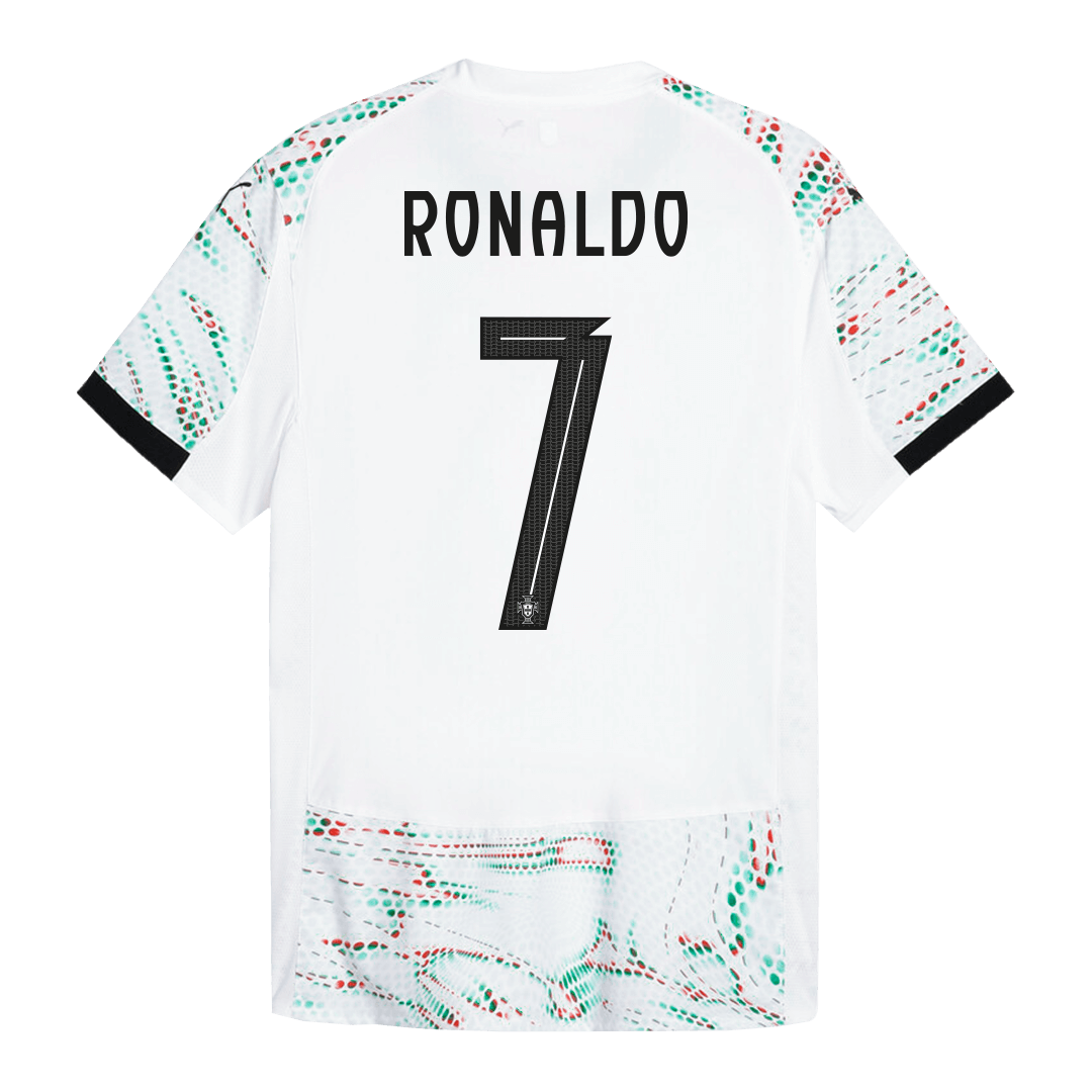 RONALDO #7 Authentic Portugal Away Soccer Jersey 2025 White