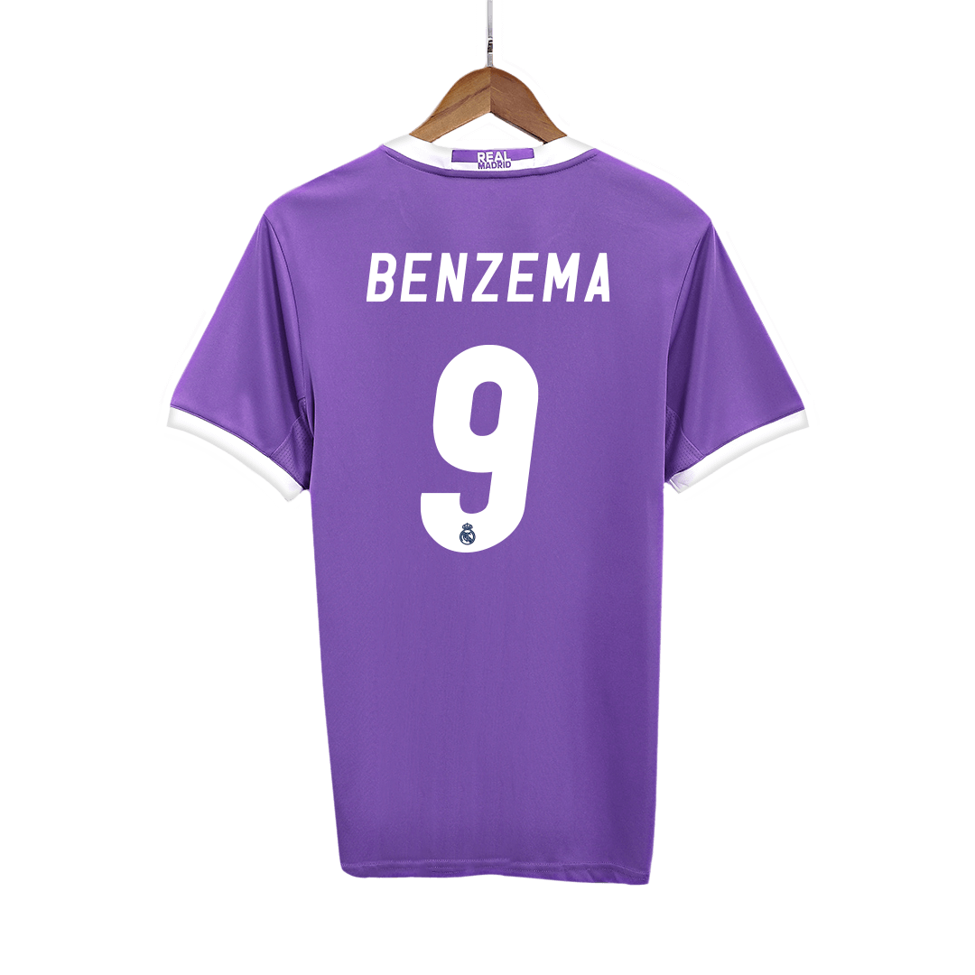 Retro BENZEMA #9 2016/17 Real Madrid Away Soccer Jersey