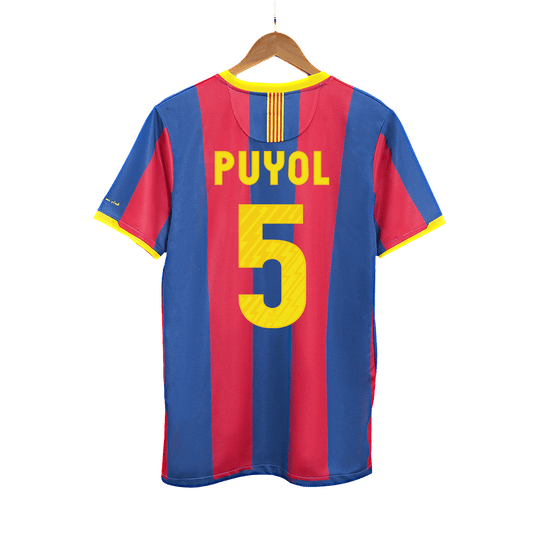 Retro PUYOL #5 2010/11 Barcelona Home Soccer Jersey