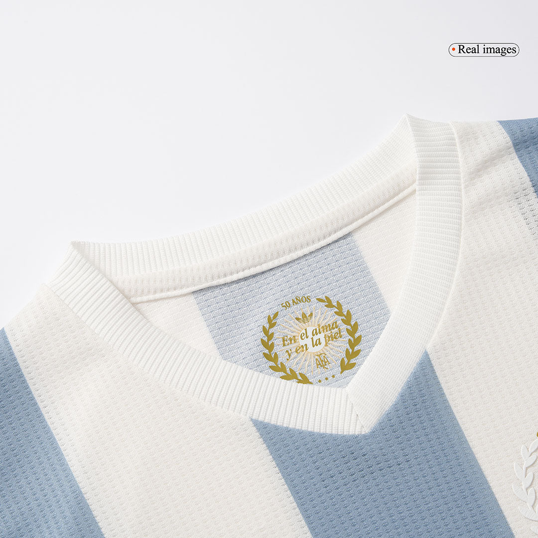 Kid's Argentina Soccer Jersey Kit(Jersey+Shorts) 2024 - 50th Anniversary