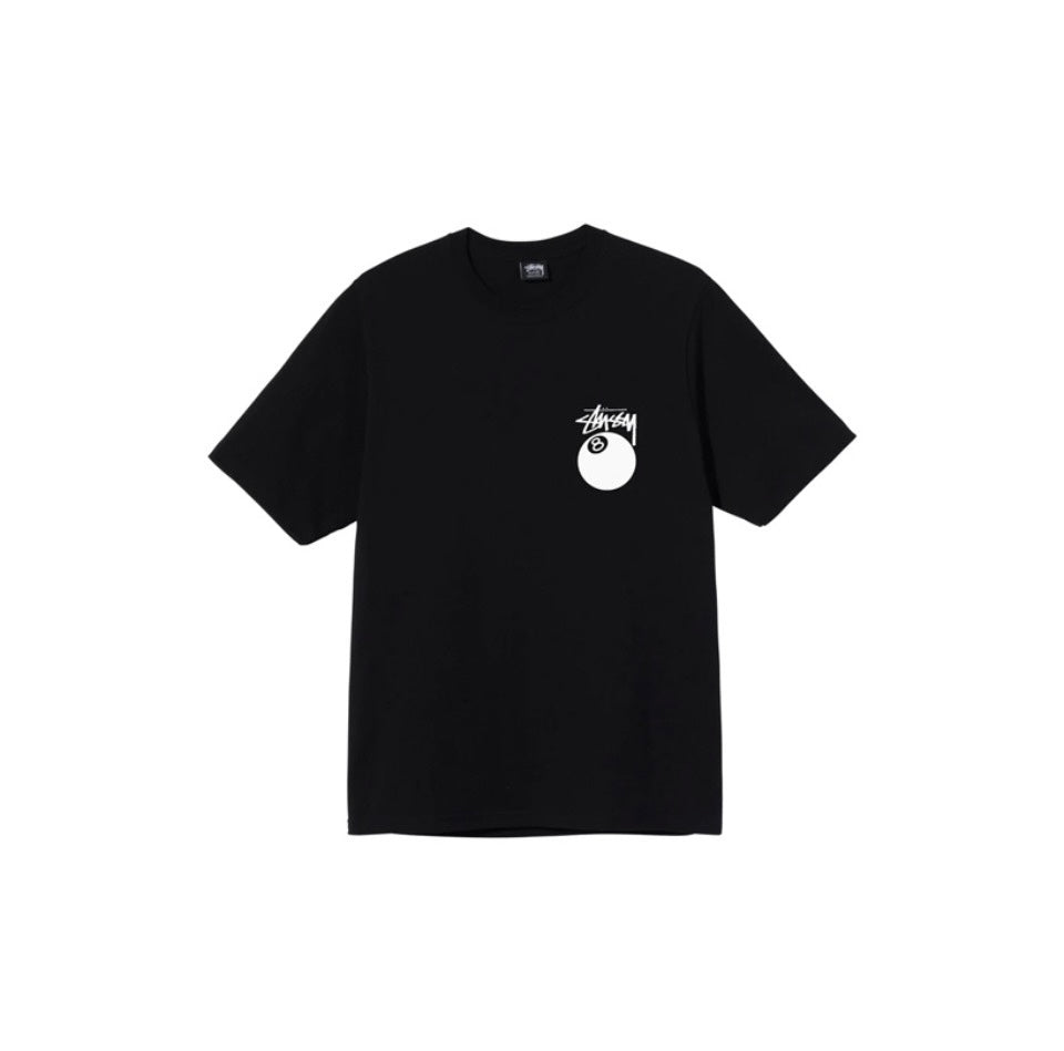 Stussy Black 8-Ball Logo Short Sleeve T-Shirt