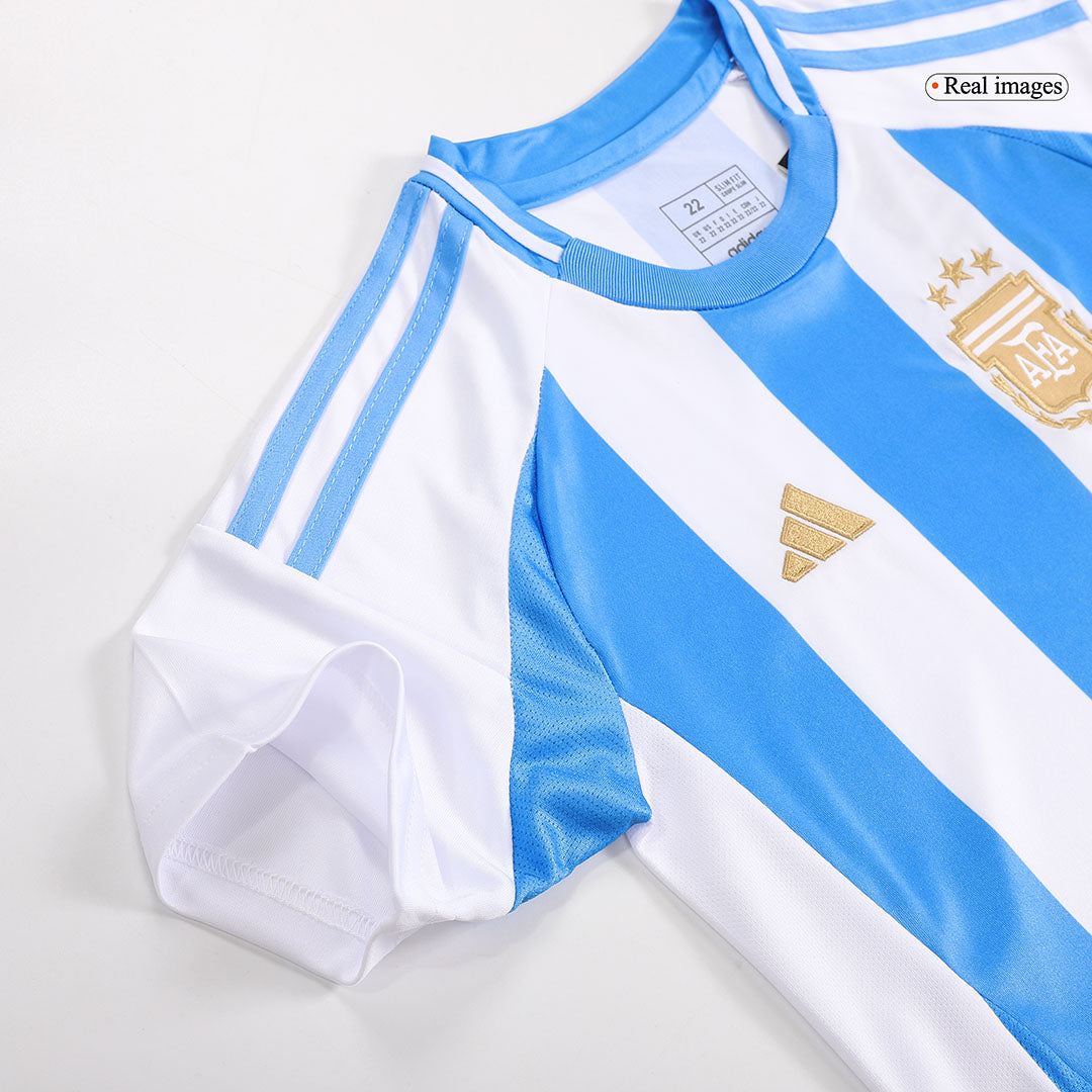 Kid's Argentina Home Soccer Jersey Kit(Jersey+Shorts+Socks) 2024